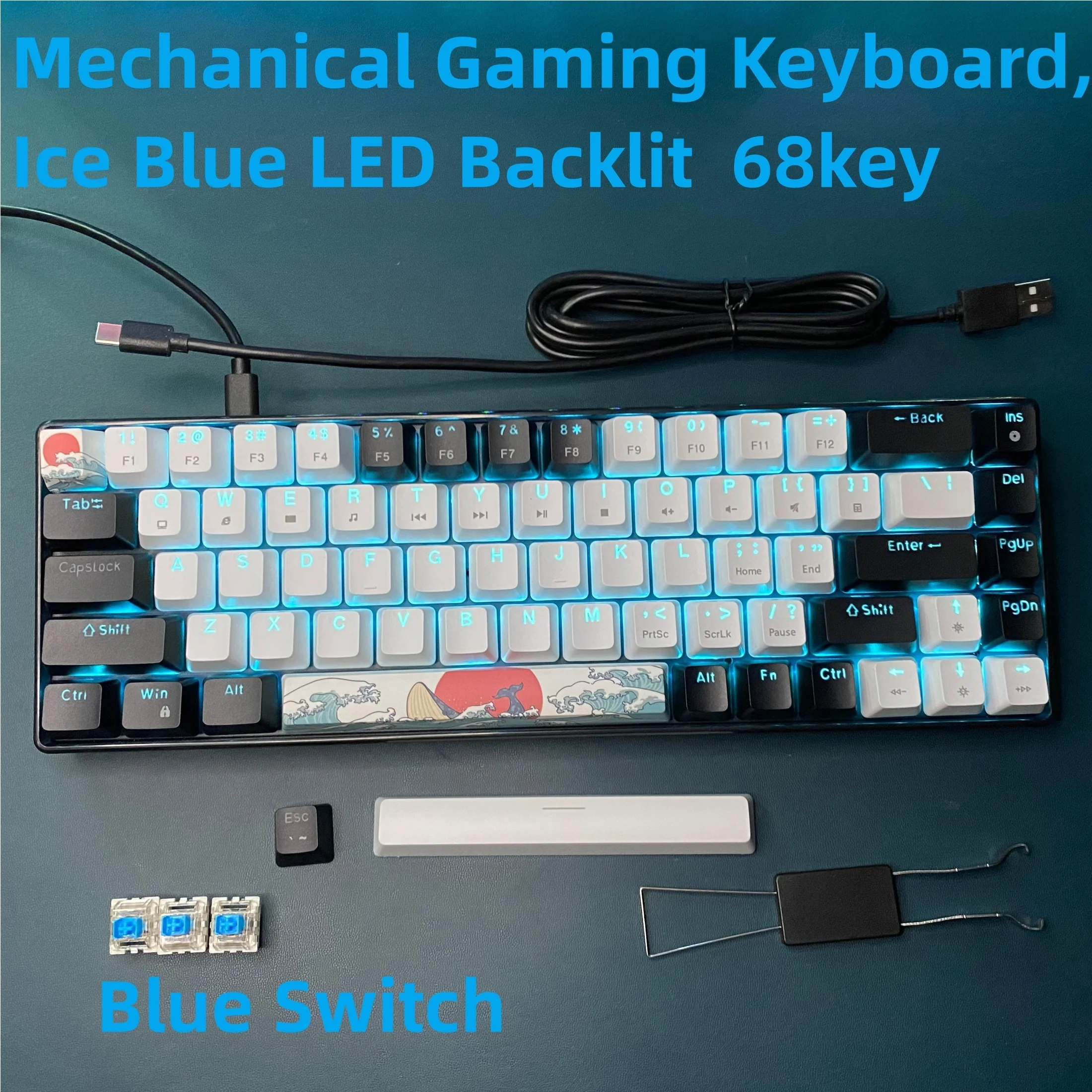 Portable 68 Key RGB