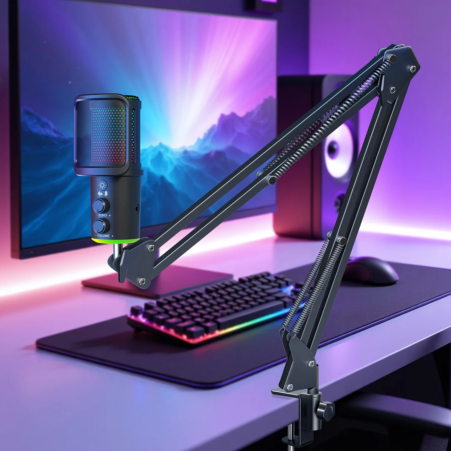RGB Boom Arm Mic Kit